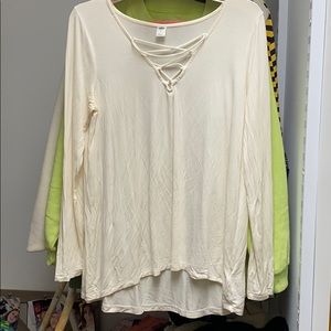 Cross chest Old Navy blouse